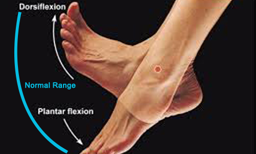 Restricted range of motion of any joints of foot and ankle